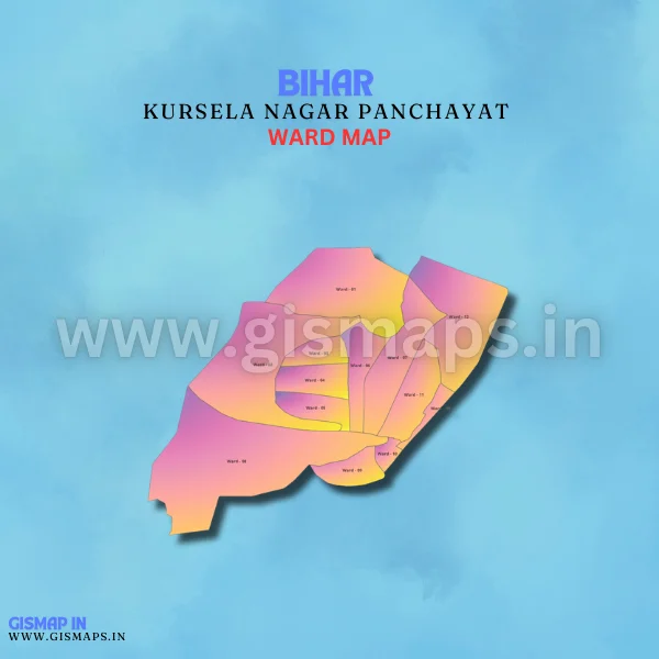 Kursela Nagar Panchayat Ward Map